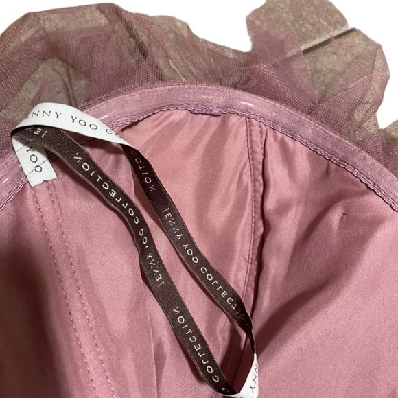 Jenny Yoo Collection Dusty Pink Strapless Tulle Dress Women’s 2 Prom Bridesmaid - Picture 10 of 15